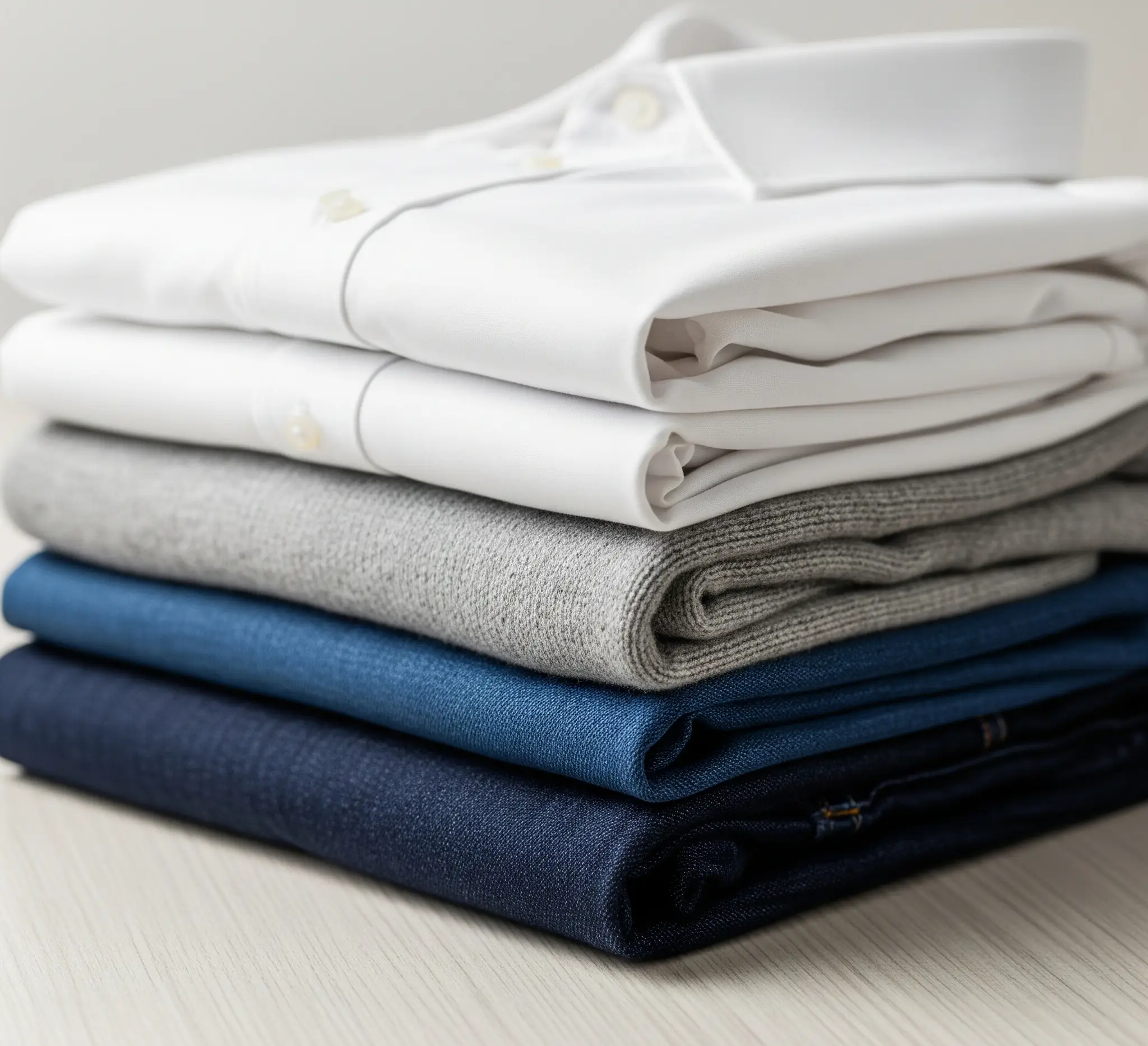 Washed And Folded Shirts